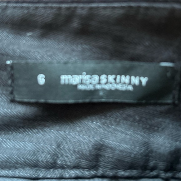 LOFT BLACK SOFT VELVET CORDUROY MARISA SKINNY PANTS SIZE 6 - Picture 6 of 7